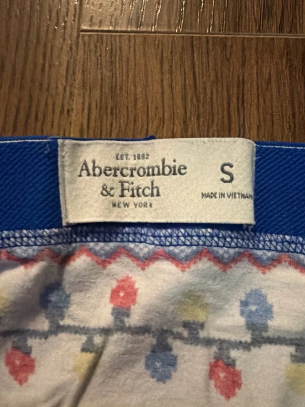 Abercrombie & Fitch Blue Holiday Print Boxer Shorts